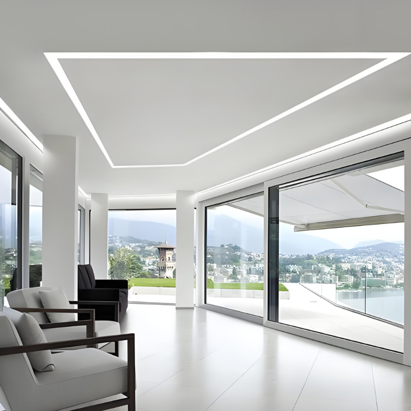 100x35mm Flanged 4 Inch Recessed Lighting Wide Aluminum LED Channel 100x35mm Flanged 4 Inch Recessed Lighting Wide Aluminum LED Channel